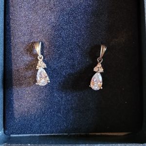 Swarovski Zirconia Earrings look at video NWOT PROM Classic look!